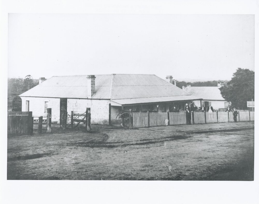 Former Tucker's Inn, Parkes Street, Ryde, around 1897 (copied from an old photograph) 