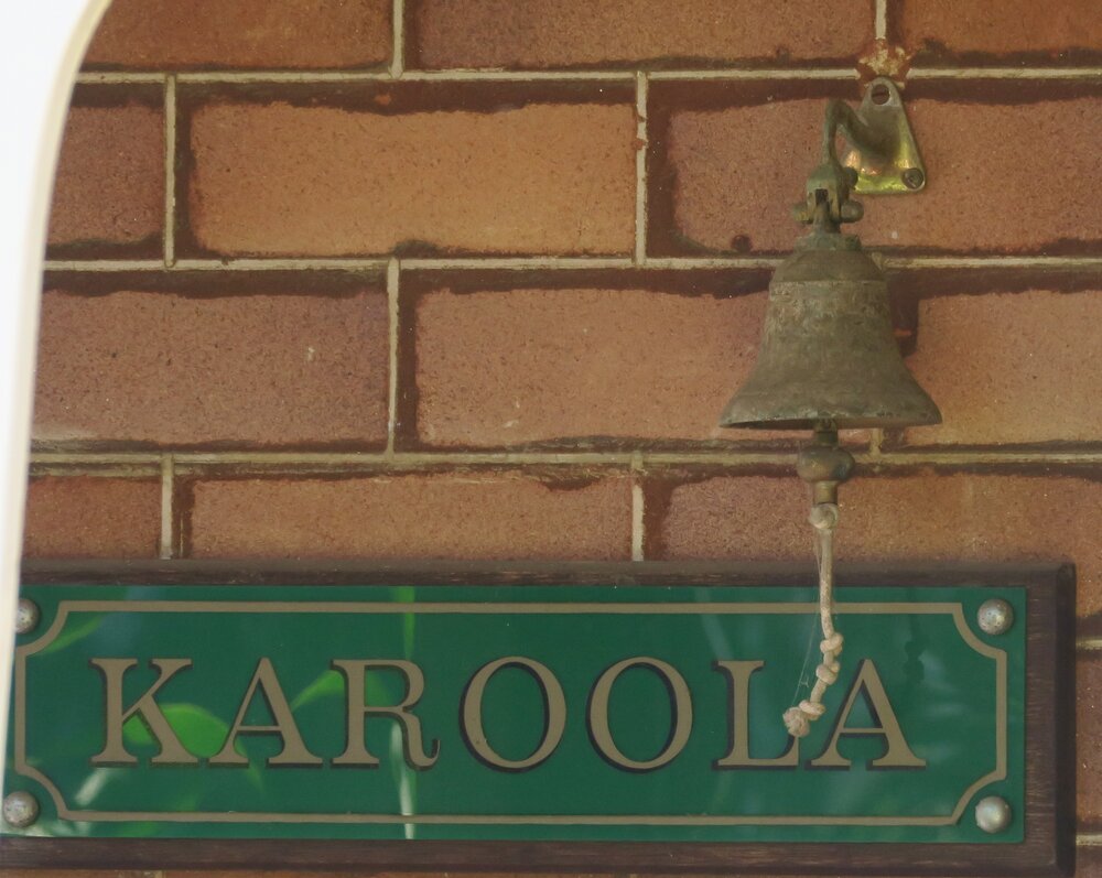 "Karoola", 46 Frederick Street, Ryde - name plate