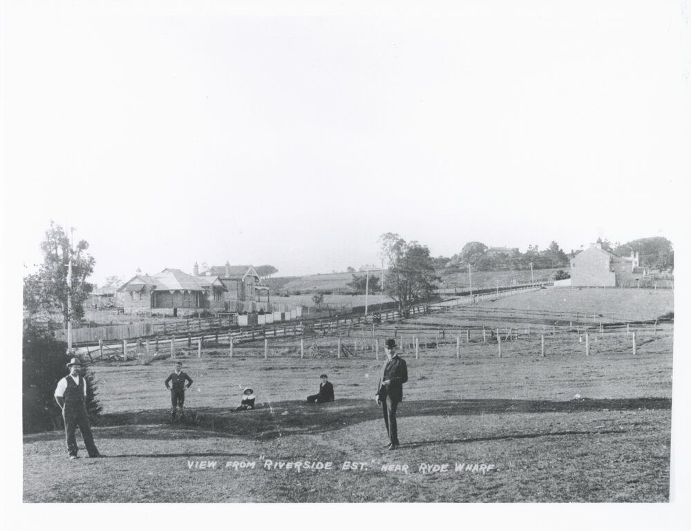 View from "Riverside Estate" near Ryde Wharf, 1910