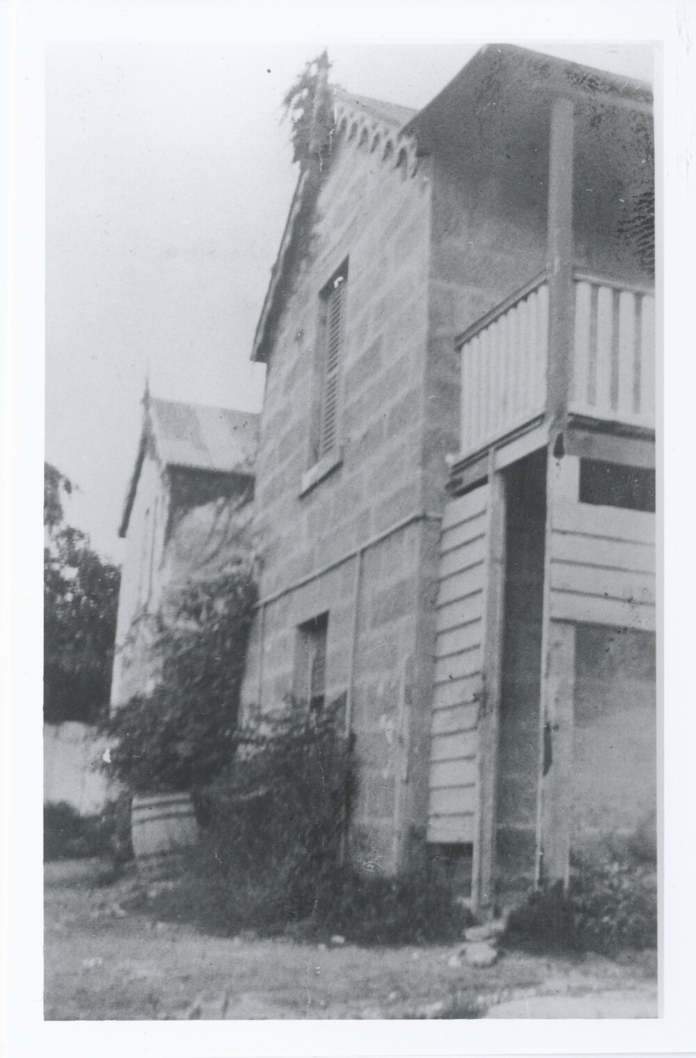 Rear view of "Rockend" cottage, Punt Road Gladesville, around 1900 
