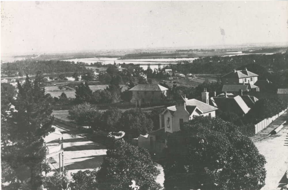 View from St Anne's church tower, c1910 
