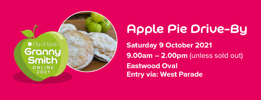 Apple Pie Drive-By banner, Granny Smith Online 2021