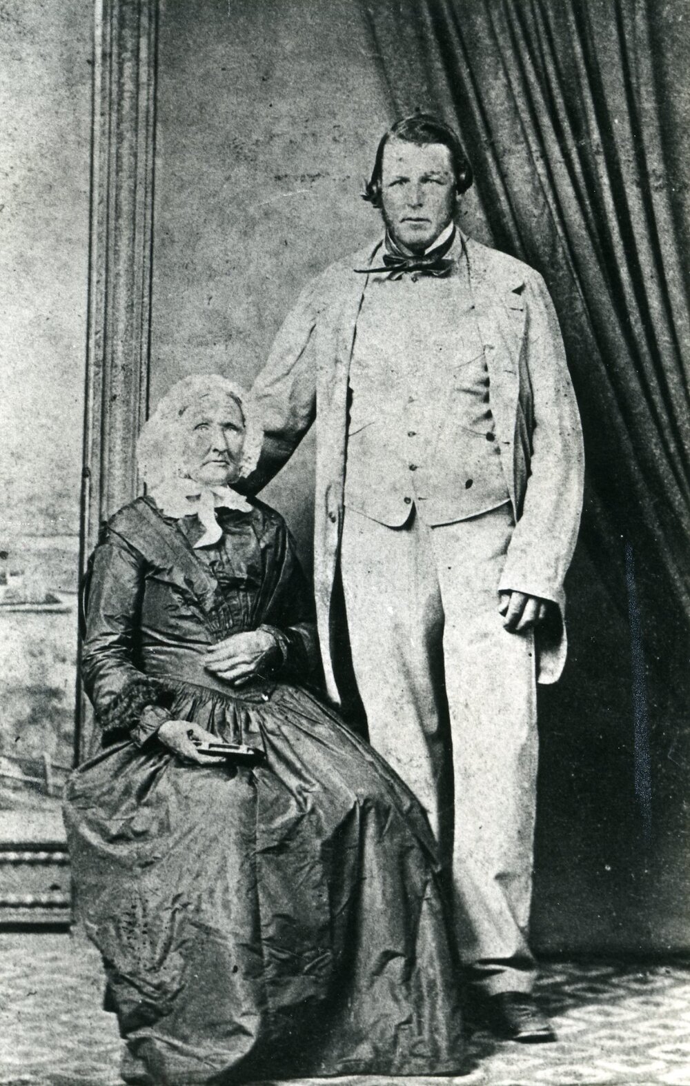 Maria Ann Smith with her son Thomas Smith Jnr.