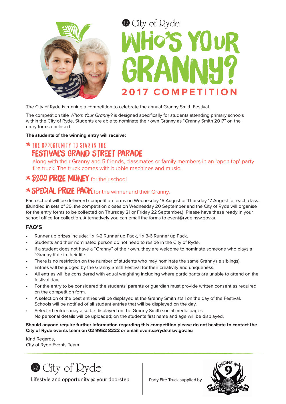 Whose Your Granny? 2017 competition, Granny Smith Festival
