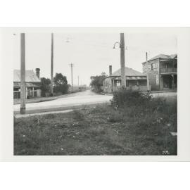 Looking north along Devlin Street from intersection with Victoria Road