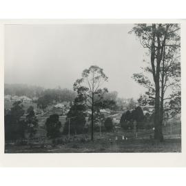 Looking across the railway line at Eastwood towards May Street