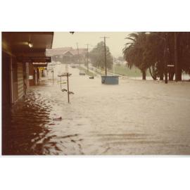 Flooding at Hillview Road, Eastwood, 1984