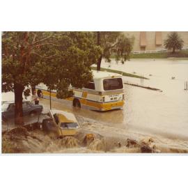 Flooding at West Parade, Eastwood, 1984