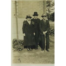 Isidore Ekerick with his parents Paulina and Jacob 