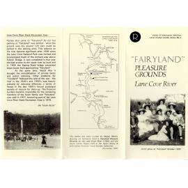 "Fairyland" Pleasure Grounds, Lane Cover River (brochure)