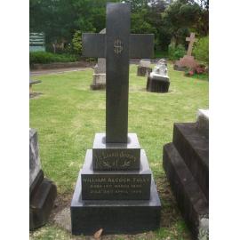 Tully: Headstone of William Alcock Tully d.1905