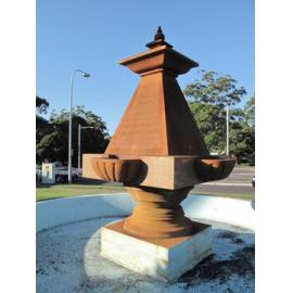 Queen Victoria Jubilee Fountain: view with Blaxland Road in the background
