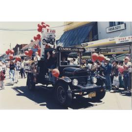 Cumberland newspaper group in the festival parade