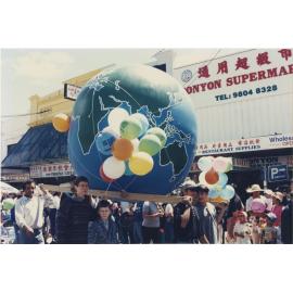 Parade participants in the Granny Smith Festival parade, 1997