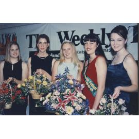 The 1996 Miss Eastwood Granny Smith Festival Queen with others