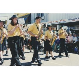 Marching band on the parade route