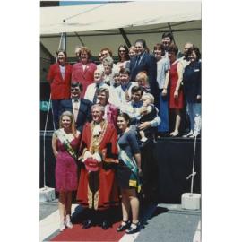 Mayor, Festival Queen, other dignitaries and their families 