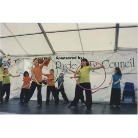 Children performing on the Granny Smith stage