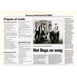 Granny Smith Festival 2003: program of events
