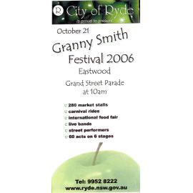 Granny Smith Festival flyer, 2006