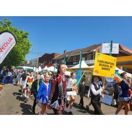 Carlingford School of Dance in the Granny Smith parade, 2023