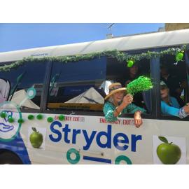 Stryder bus, part of the Granny Smith parade, 2023
