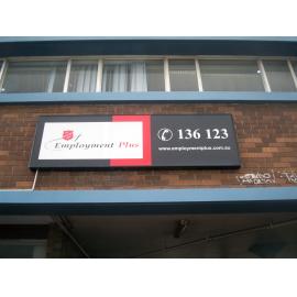  219 Blaxland Road, Ryde: signage for Employment Plus
