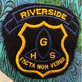 The Ryde Bicentenary quilt, 1992: badge of Riverside Girls' High School