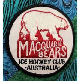 The Ryde Bicentenary quilt, 1992: badge, Macquarie Bears Ice Hockey Club Australia