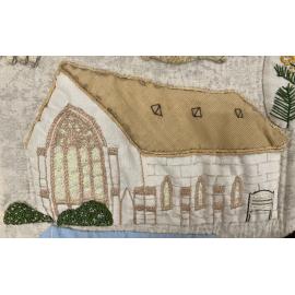 The Ryde Bicentenary quilt, 1992: detail of heritage property, St Andrew's Church, Gladesville