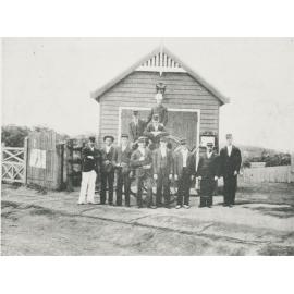 Gladesville Volunteer Fire Brigade, in front of Gladesville Fire Station