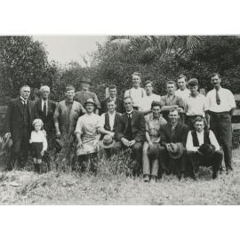 Original employees of Harold Meggitt's linseed oil factory, Punt Road, Gladesville