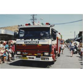 NSW Fire Service truck in Granny Smith Festival parade