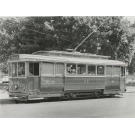27, tram built at Meadowbank Manufacturing Works, c.1905