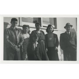 The Mesiti family  : from left to right - Angelo, Mary, Joanne, Paulene, Joseph and Joseph standing in front