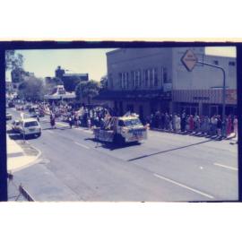 Meadowbank TAFE float, Granny Smith Festival parade, 1986