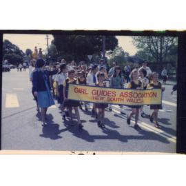 Group of Girl Guides, Granny Smith Festival parade