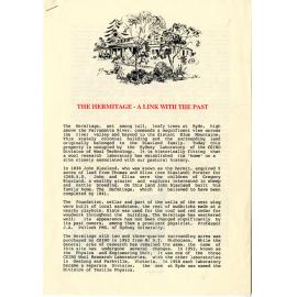 The Hermitage: a link with the past