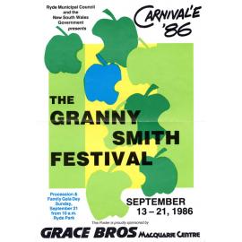 Granny Smith Festival and Carnival'e poster, 1986
