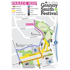 Granny Smith Festival parade map