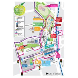 Granny Smith Festival map, 2015