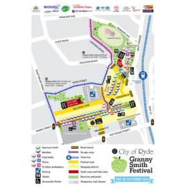 Granny Smith Festival map, 2012