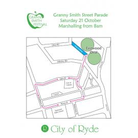 Granny Smith Festival parade map, 2006