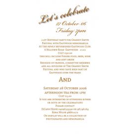 Granny Smith Festival invitation to celebrate
