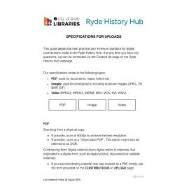 Upload specifications 