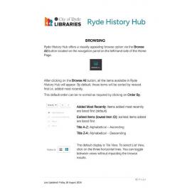 Guide to browsing