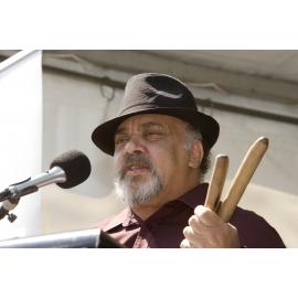 Granny Smith Festival, 2008: Uncle Greg Sims performing the Welcome to Country