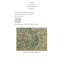 Magdala Park: a brief history