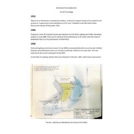 Meditation Park, Gladesville: a brief chronology