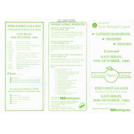 Granny Smith Festival program, 1991